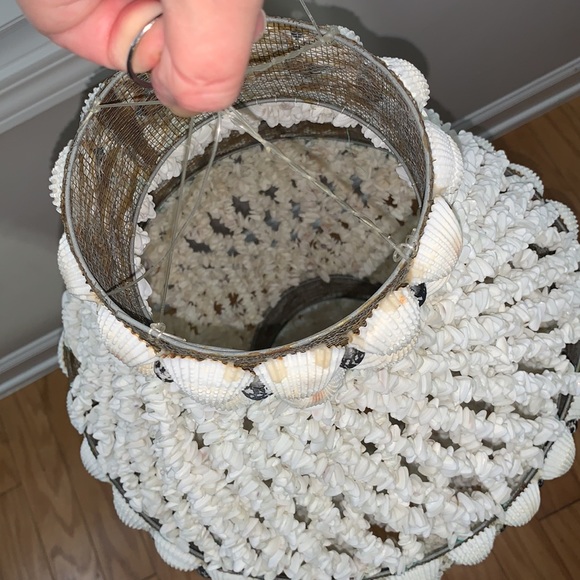 Custom Handmade SeaShell / Opal Chandelier - Picture 11 of 13